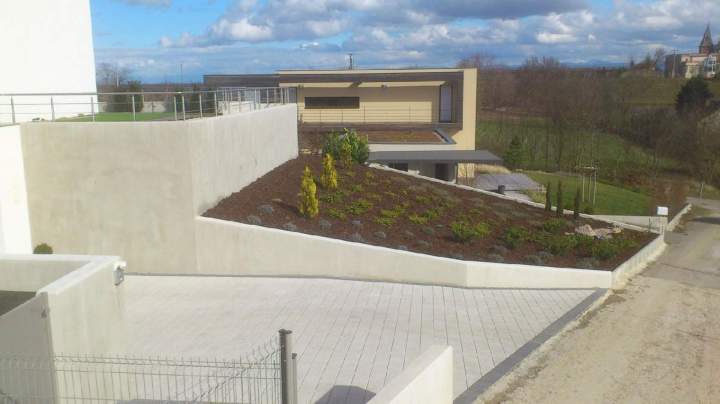 Création jardin Eguisheim