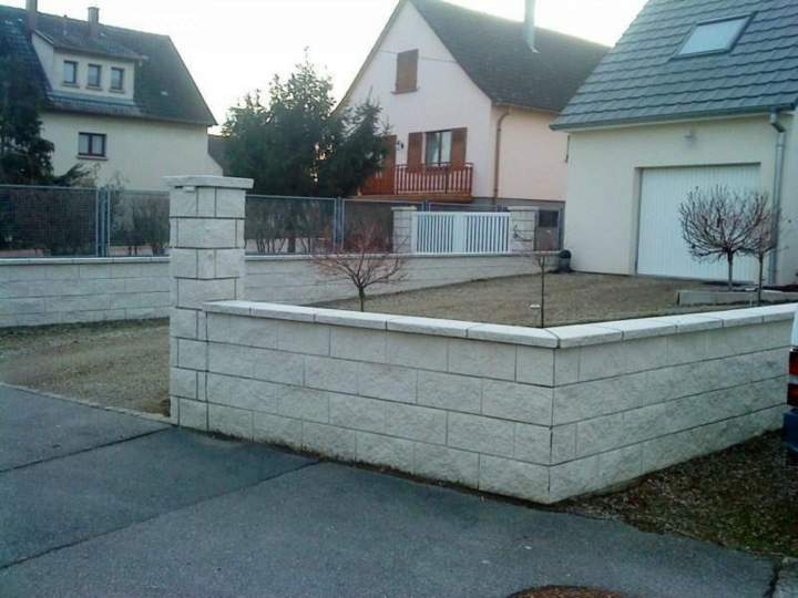 Création muret Eguisheim