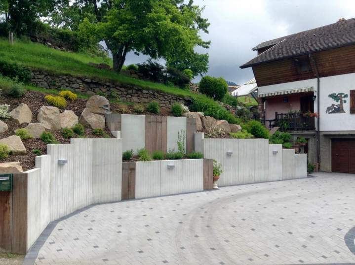 Création muret Eguisheim