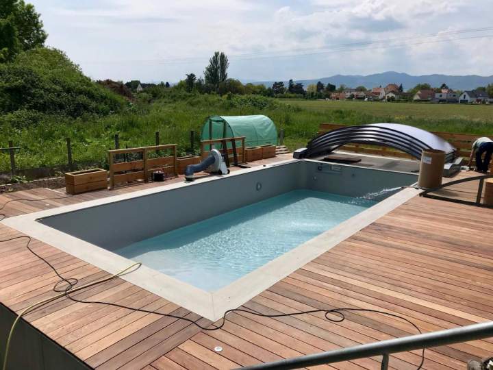 Installation piscine Eguisheim