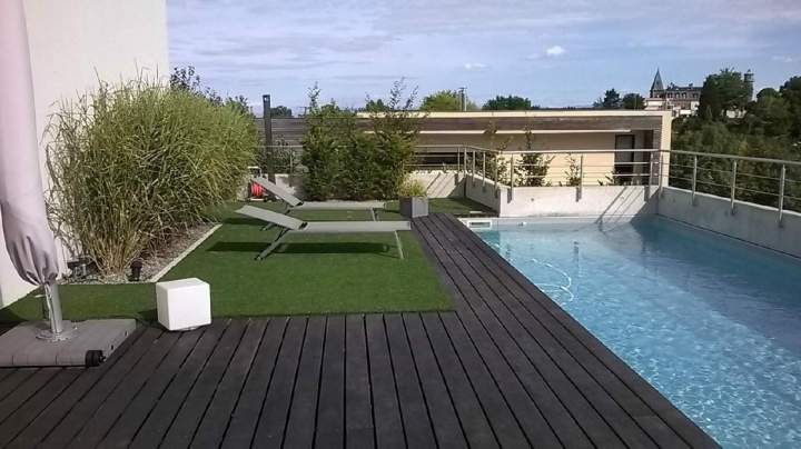 Aménagement de l'espace autour de la piscine Eguisheim