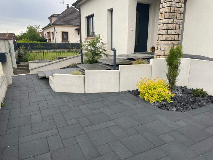 Création d’allées pavées Eguisheim